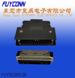 Connettore di FUYSC063-26 SCSI con la primavera di plastica di Sider della copertura antipolvere