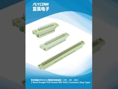 Connettore Eurocard PCB maschio e femmina a 2 file DIN 41612