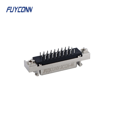 Mini D Ribbon MDR PCB Female SCSI Connector 36 pin con guscio in lega di zinco
