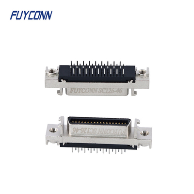 Mini D Ribbon MDR PCB Female SCSI Connector 36 pin con guscio in lega di zinco