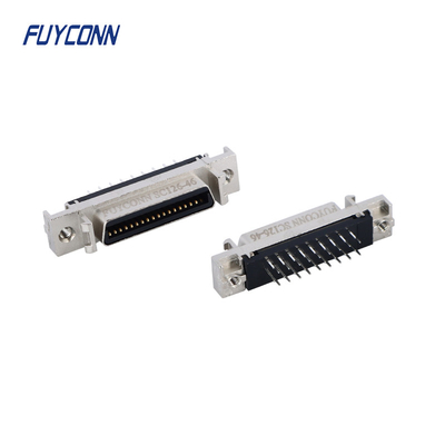 Mini D Ribbon MDR PCB Female SCSI Connector 36 pin con guscio in lega di zinco