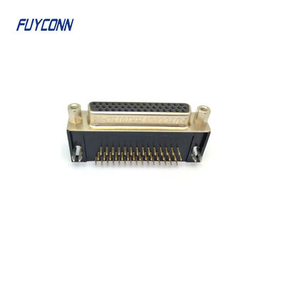 Connettore PCB D-SUB ad alta densità ad angolo destro 15 / 26 / 44 / 62 Pin Connettore DB femminile