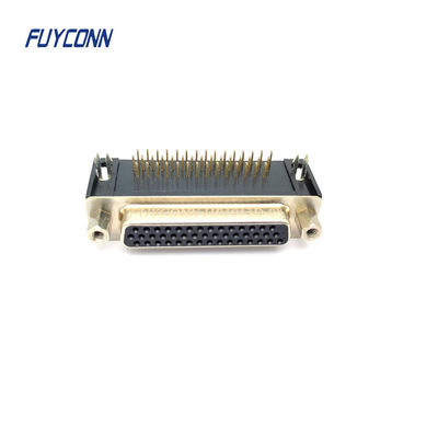 Connettore PCB D-SUB ad alta densità ad angolo destro 15 / 26 / 44 / 62 Pin Connettore DB femminile