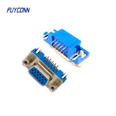 Connettori D-sub ad alta densità a 15 pin PCB ad angolo destro Femminile HD DB Connector
