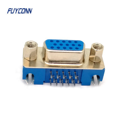 Connettori D-sub ad alta densità a 15 pin PCB ad angolo destro Femminile HD DB Connector
