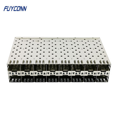 320pin 2x8 Ports SFP Connector Female Press-Fit with Light