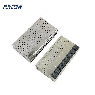 SFP+ Connector 2x8 16 Port 320 Pin Press Fit EMI Gasket