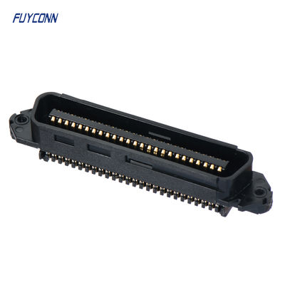 TE 229974-1 Connettore di ricambio, connettore a forma di D a 50 / 64 posizioni, spina, da cavo a cavo, montaggio cavo (a sospensione libera), interasse 2,16 mm [.085 in], connettori di aggancio CHAMP