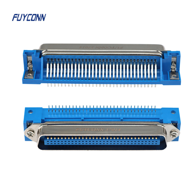 Angolo retto del PWB di Pin Mini Centronics Connector Male dell'incavo 64 della IMMERSIONE