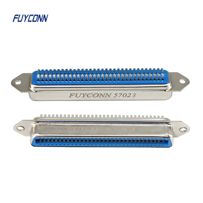 Tipo facile femmina di 64 Pin Parallel Centronics Connector Champ della tazza della lega per saldatura