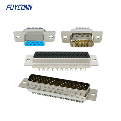 Femmina diritta della tazza della lega per saldatura del PWB/connettore 9Pin 15Pin 25Pin 37Pin 78Pin del maschio D SOTTO