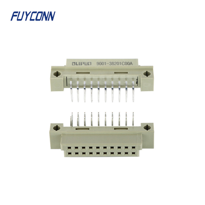 PWB ad angolo retto femminile del connettore 2x10P 20pin di 220S DIN41612