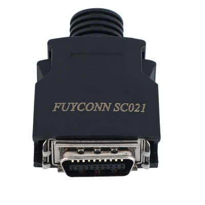 connettore di SCSI del maschio della tazza della lega per saldatura del connettore 2.17mm di 20Pin MDR con la copertura di plastica