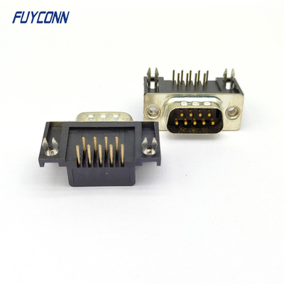 9 D-sotto connettore di DB di modo dei connettori 9 di Pin Right Angle Male (8.08mm)