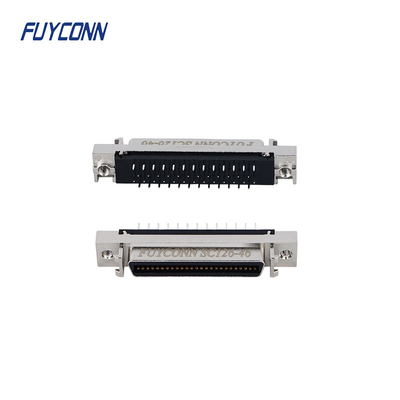 Servo PWB diritto 1.27mm del connettore MDR di SCSI 50pin con Shell in lega di zinco