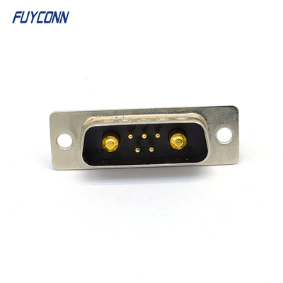 7Pin connettori diritti del PWB D-SUB, connettore a corrente forte di DB del maschio 7W2