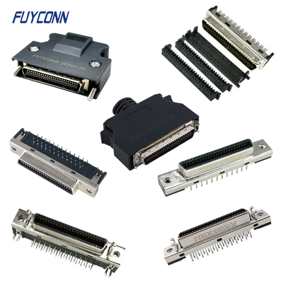 SCSI MDR Connector PCB Solder Cup IDC Crimp 1.27mm 50pin Connector Cina