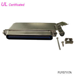 Maschio 64 Pin Centronics Connector di Amphenol 32 paia del connettore di piegatura di IDC con il cappuccio del metallo