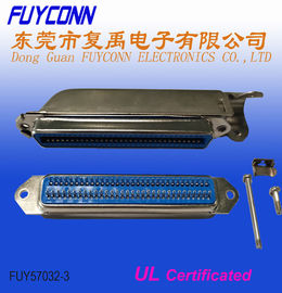 Connettore del campione del ptich 32pairs di Pin Centronics Connector 2.16mm della femmina 64 della lega per saldatura con il cappuccio
