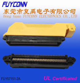 64 connettore di plastica di Pin Centronics Connector Right Angle Hood Male IDC Crmping