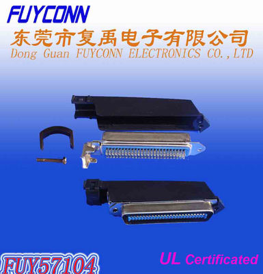 50 Pin Male Centronic Solder Connector con la L modellano l'alloggio di plastica