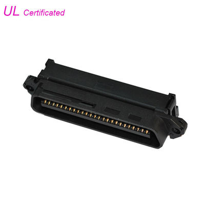 Connettore del cavo a nastro del connettore maschio RJ21 Centronic di IDC con il collarino per cavi
