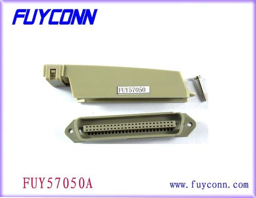 connettore di plastica del cappuccio da 90 gradi, lega per saldatura 50 Pin Male Connectors di Centronic del campione