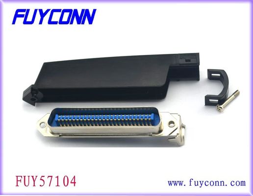 50 il connettore maschio di Centronic della lega per saldatura della linea centrale di Pin 2.16mm ha invertito il tipo con il cappuccio di plastica
