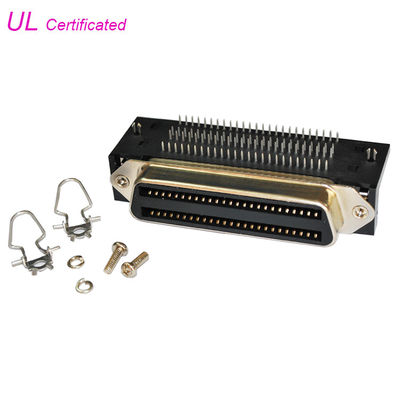 Amphenol 957 100 passo dell'angolo retto 2.16mm del PWB di Pin Centronic Female Connector per il bordo del PWB