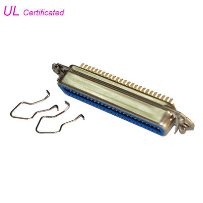 50 36 24 14 Pin Centronic Solder Female Connector con i fermi della primavera hanno certificato l'UL
