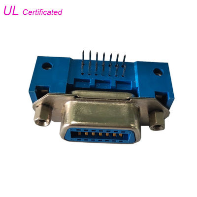 Centronic 50 connettori femminili del campione del PWB di 36 24 14 Pin Right Angle con la filettatura