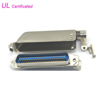 57 connettore maschio di Centronic della lega per saldatura di serie 50pin del CN con la L cappuccio del metallo di forma