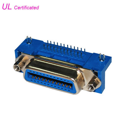57 connettore femminile del PWB di serie DDK 24 Pin Champ Centronic Right Angle del CN con le grandi viti