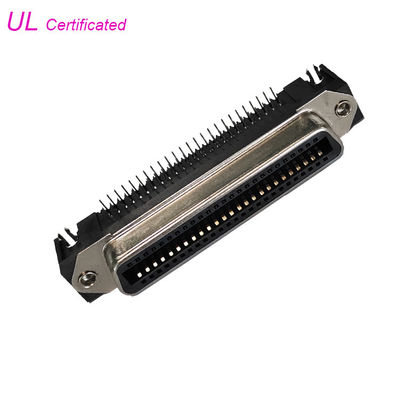 PWB femminile di Centronic 25Pairs 50 Pin Connector Right Angle con la serratura del bordo