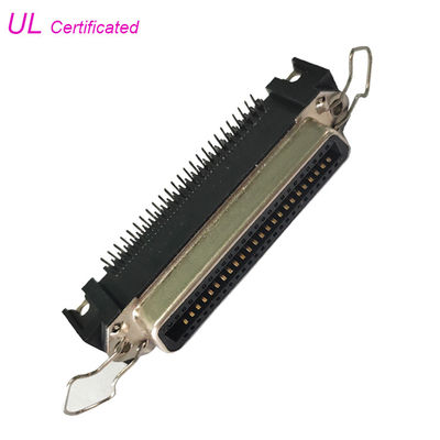 Stampatore femminile Connector del PWB di 50 Pin Centronic Right Angle con la clip della cauzione