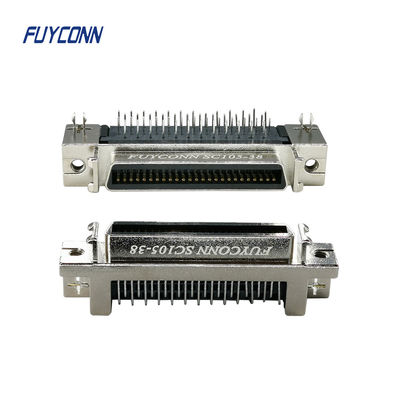 90 fermaglio del connettore 50pin del PWB SCSI di grado con Shell in lega di zinco