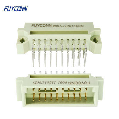 20 connettore ad angolo retto del maschio DIN41612 del PWB di file 2*10P di Pin Eurocard Connector 3