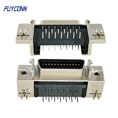 Tipo del PWB di SCSI 26 Pin Connector Female Right Angle con lo zinco Shell della serratura del bordo
