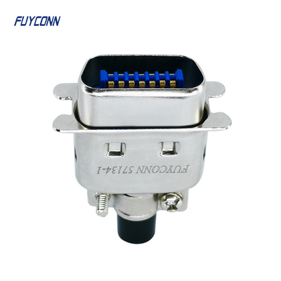 Connettore a nastro maschio centronics di Pin DDK del connettore di DDK 57-30140 14 con il cappuccio del metallo