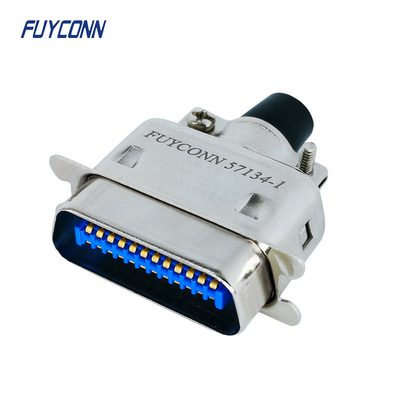 Cappucci centronics maschio di Pin Ribbon Connector With Metal del connettore di DDK 57-30240 24